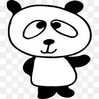 卡通小熊猫设计