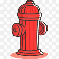 消防日红色消防栓