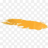 手绘水彩绘画橙色墨迹涂鸦