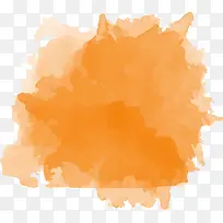 橙色矢量水墨图案