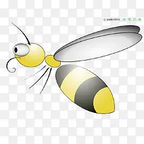 卡通黄色蜜蜂