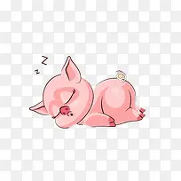 睡觉的小猪