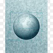 抽象创意地球海报设计高清