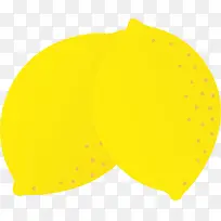 矢量黄色柠檬效果元素免抠素材