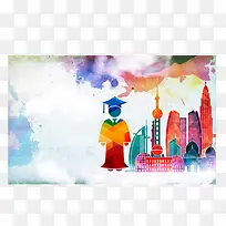 水墨画风少年才华