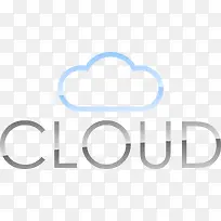蓝色云朵logo设计图