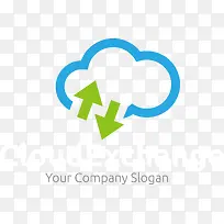 简易云朵logo设计图