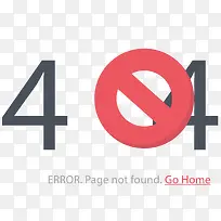 卡通时尚404插画设计