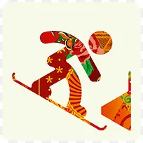 2014年索契滑雪板图标