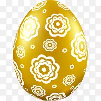复活节金色花朵彩蛋
