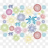 射线线条节日烟花