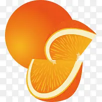 手绘橙子美味水果