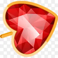 红色钻石爱心