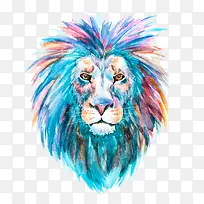 彩色狮子的炫酷发型