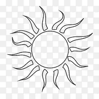 手绘的太阳