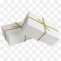 方形白色礼物盒