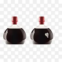酒瓶 黑色酒瓶 装饰图案 立体