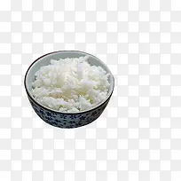 大瓷碗里的白米饭