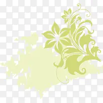 潮流花朵底纹