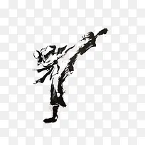 水墨中国风 武术形象