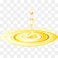 金色水滴波浪素材图