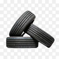 黑色汽车用品靠在一起的轮胎橡胶