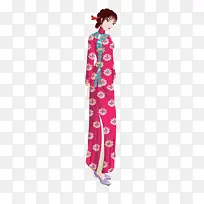 红色旗袍女子