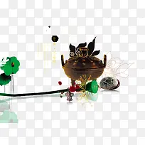 中国风美食海报素材