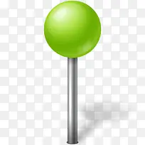 Map Marker Ball Chartreuse Ico