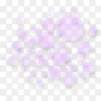 紫色泡泡漂浮