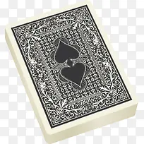 黑色桃心魔术扑克