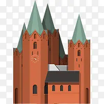 卡通城堡建筑