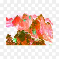 粉色的山脉