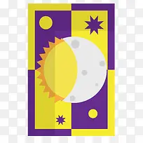 月亮太阳矢量塔罗牌
