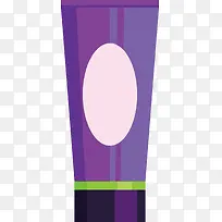 紫色化妆品卡通图标