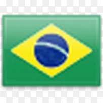 巴西巴西标签旗帜