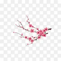 春节粉色梅花装饰
