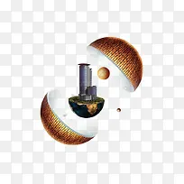 创意球体中的楼盘