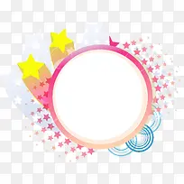 彩色蓝色韩式矢量公告板素材