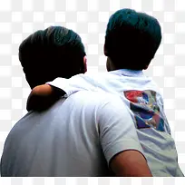高清父子背影PNG