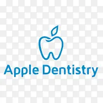 牙齿与苹果结合logo设计