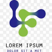 蓝色的互联网公司logo