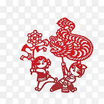 剪纸海报装饰