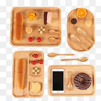 端盘上的早餐