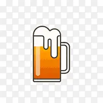 啤酒杯矢量图