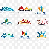 晨练人形logo图标