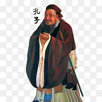 孔子手画像