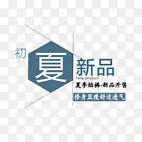 初夏新品文字