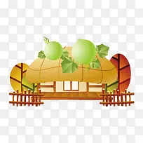 韩式风格中秋节矢量素材