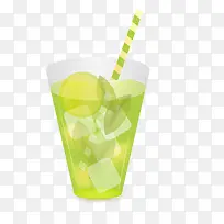 绿色的果汁矢量图